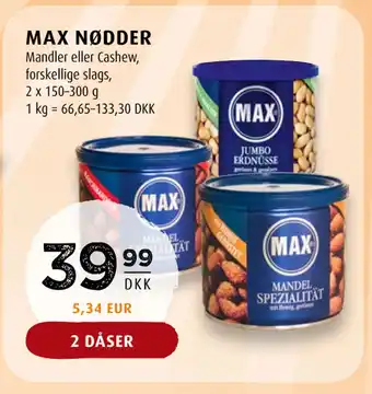 Scandinavian Park MAX NØDDER tilbud