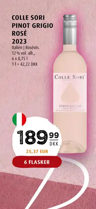 Scandinavian Park COLLE SORI PINOT GRIGIO ROSÉ 2023 tilbud