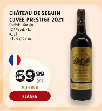 Scandinavian Park CHÂTEAU DE SEGUIN CUVÉE PRESTIGE 2021 tilbud