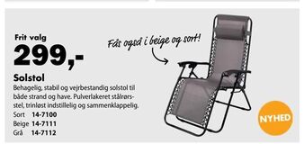 Biltema Solstol tilbud