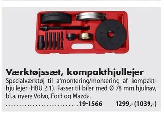 Biltema Værktøjssæt, kompakthjullejer tilbud