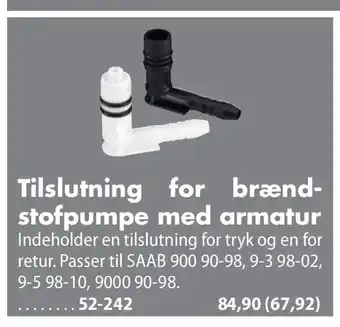 Biltema Tilslutning for brændstofpumpe med armatur tilbud