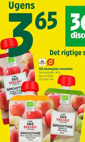 Coop 365 365 økologiske smoothie tilbud