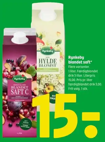 Coop 365 Rynkeby blandet saft* tilbud