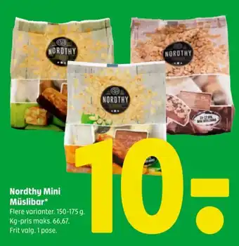 Coop 365 Nordthy Mini Müslibar* tilbud