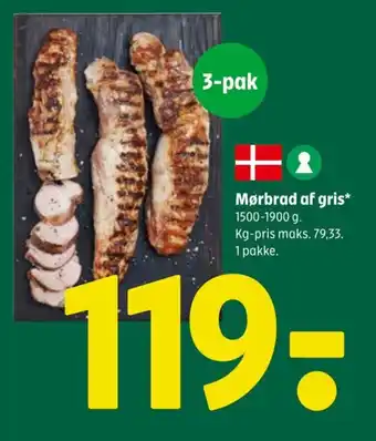 Coop 365 Mørbrad af gris* tilbud