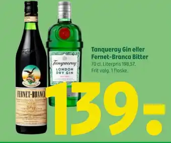 Coop 365 Tanqueray Gin eller Fernet-Branca Bitter tilbud