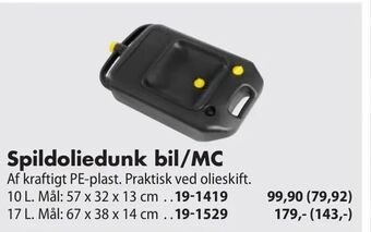Biltema Spildoliedunk bil/MC tilbud