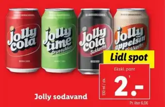 Lidl Jolly sodavand tilbud