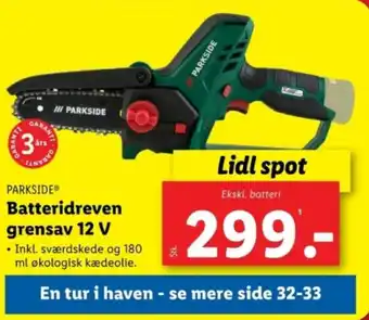 Lidl Batteridreven grensav 12 V tilbud