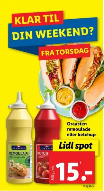 Lidl Graasten remoulade eller ketchup tilbud