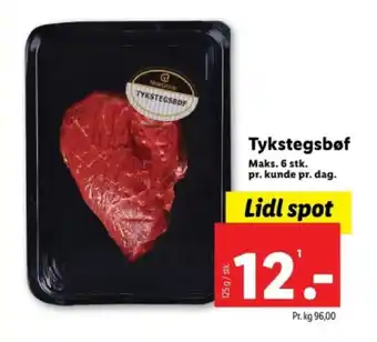 Lidl Tykstegsbøf tilbud