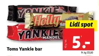 Lidl Toms Yankie bar tilbud