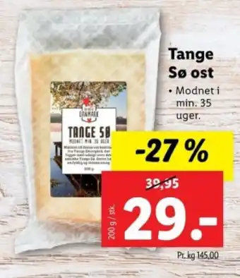 Lidl Tange Sø ost tilbud