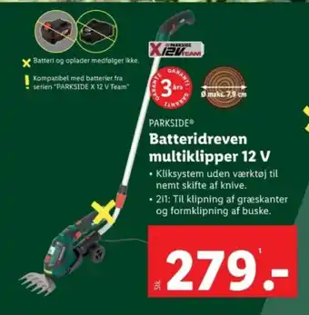 Lidl Batteridreven multiklipper 12 V tilbud