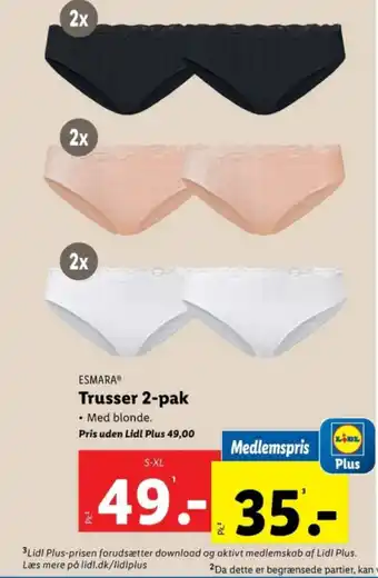 Lidl Trusser 2-pak tilbud