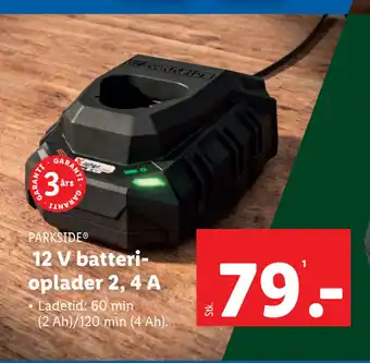 Lidl 12 V batterioplader 2, 4 A tilbud