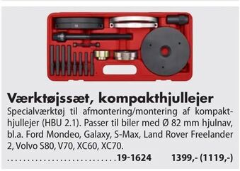 Biltema Værktøjssæt, kompakthjullejer tilbud