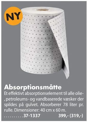 Absorptionsmåtte