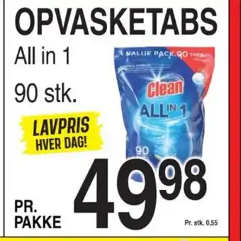 ABC Lavpris OPVASKETABS tilbud