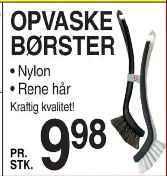 OPVASKE BØRSTER
