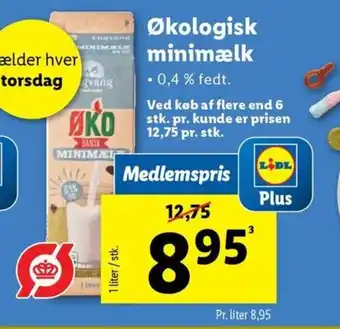 Lidl Økologisk minimælk tilbud