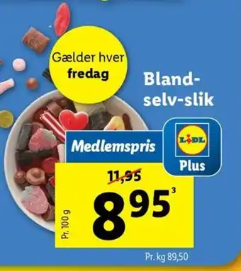 Lidl Bland- selv-slik tilbud