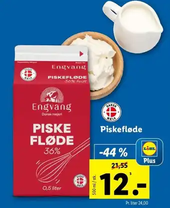 Lidl Piskefløde tilbud