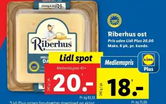 Lidl Riberhus ost tilbud