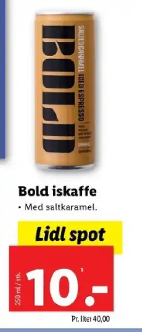 Lidl Bold iskaffe tilbud