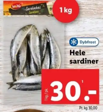 Lidl Hele sardiner tilbud
