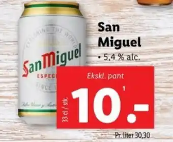 Lidl San Miguel tilbud