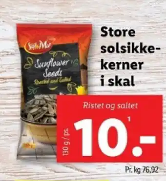 Store solsikke- kerner i skal