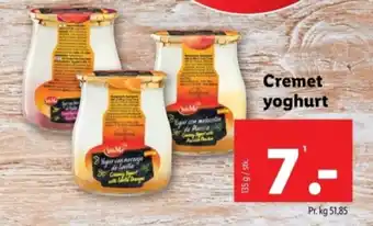 Lidl Cremet yoghurt tilbud