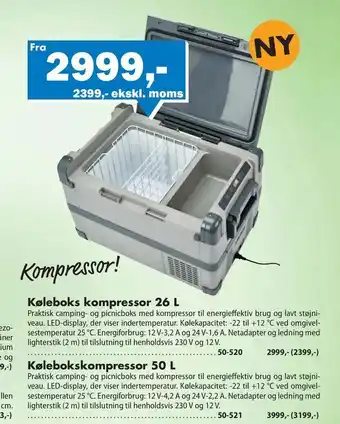 Biltema Køleboks kompressor 26 L tilbud