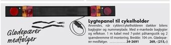 Biltema Lygtepanel til cykelholder tilbud