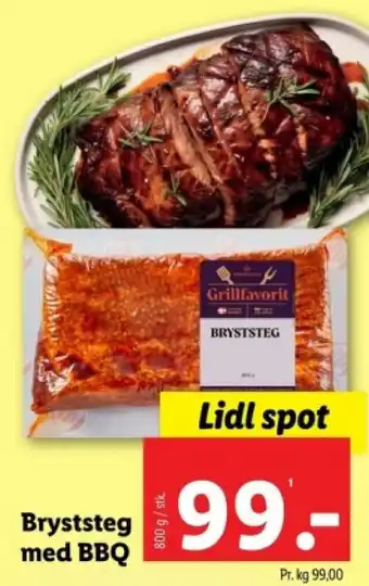 Lidl Bryststeg med BBQ tilbud