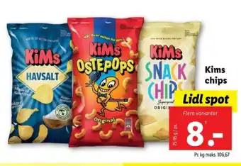 Lidl Kims chips tilbud