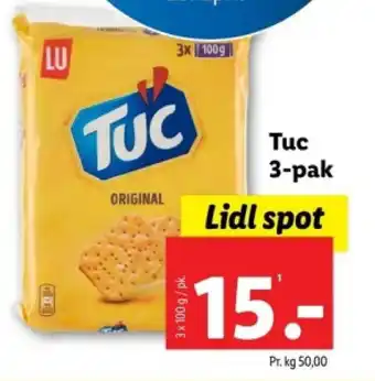 Lidl Tuc 3-pak tilbud