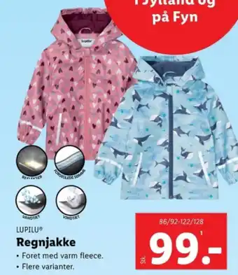 Lidl Regnjakke tilbud