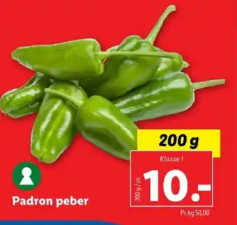 Lidl Padron peber tilbud