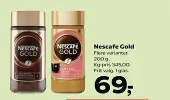 Kvickly Nescafe Gold tilbud