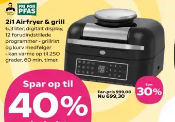 Kvickly 2i1 Airfryer & grill tilbud