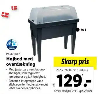 Lidl Højbed med overdækning tilbud