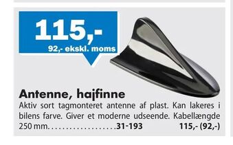 Biltema Antenne, hajfinne tilbud