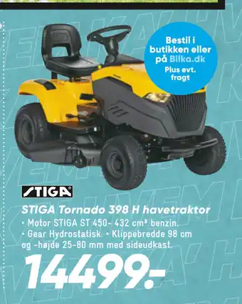 Bilka STIGA Tornado 398 H havetraktor tilbud