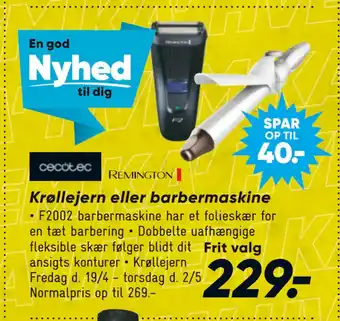 Bilka Krøllejern eller barbermaskine tilbud