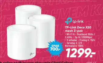 Bilka TP-Link Deco X20 mesh 3-pak tilbud