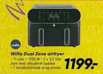 Bilka Wilfa Dual Zone airfryer tilbud