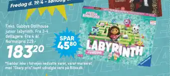 Bilka Gabbys Dollhouse junior labyrinth tilbud